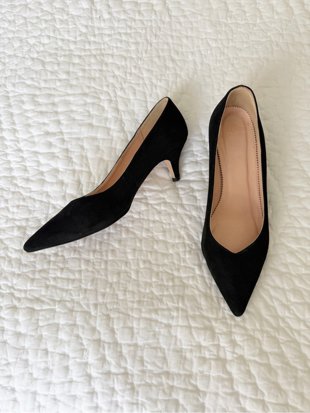 J. Crew Suede Kitten Heel Pumps - 7.5 Medium